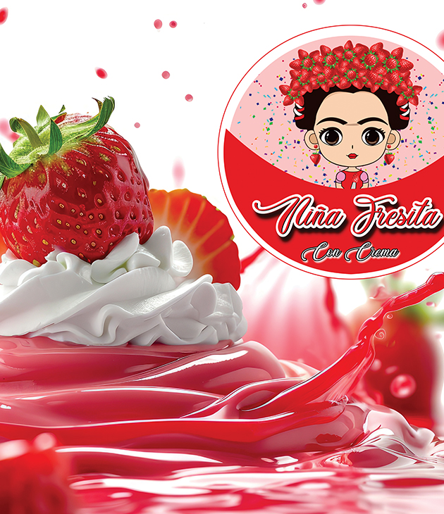 Push Cart fresas con crema