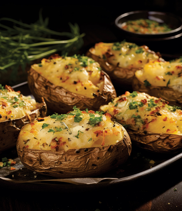 Push cart papas y pizas al horno